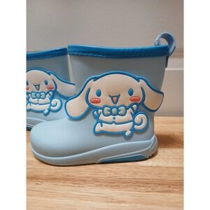Cinnamoroll Toddler Rain Boots Size 10 Toddler Sanrio Blue Pull On Shoes
